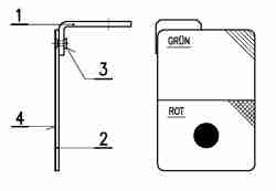 Anzeigeschild Vormontage AV 70-4
